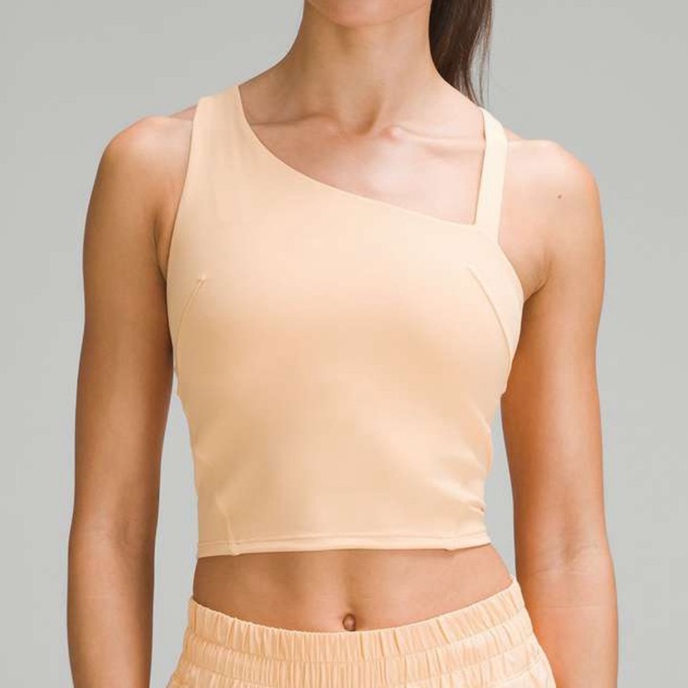 Lululemon Everlux Asymmetrical Tennis Tank Top Summer Glow